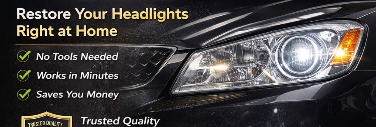 RestoreX™ Headlight Kit – Restore Your Car Lights in Minutes (Like New Again)
